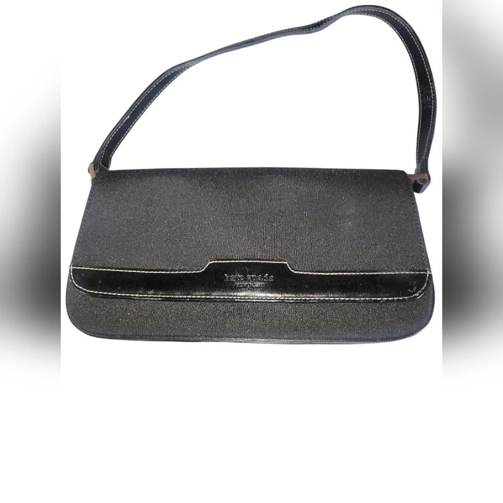Kate Spade NY Black Anyday Women's Fabric/Leather Stitch Detail Shoulder Handbag